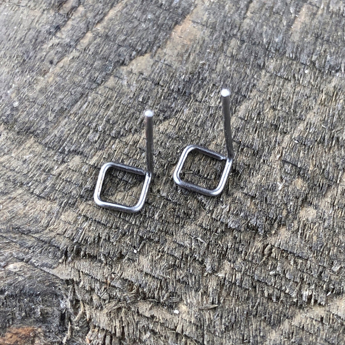 Square Studs, Stainless Steel