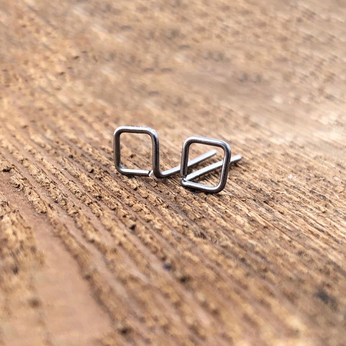 Square Studs, Stainless Steel