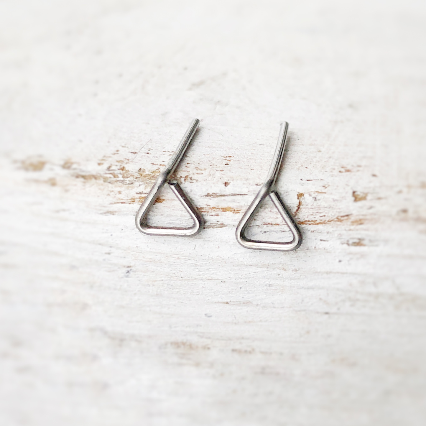 Triangle Studs, Stainless Steel