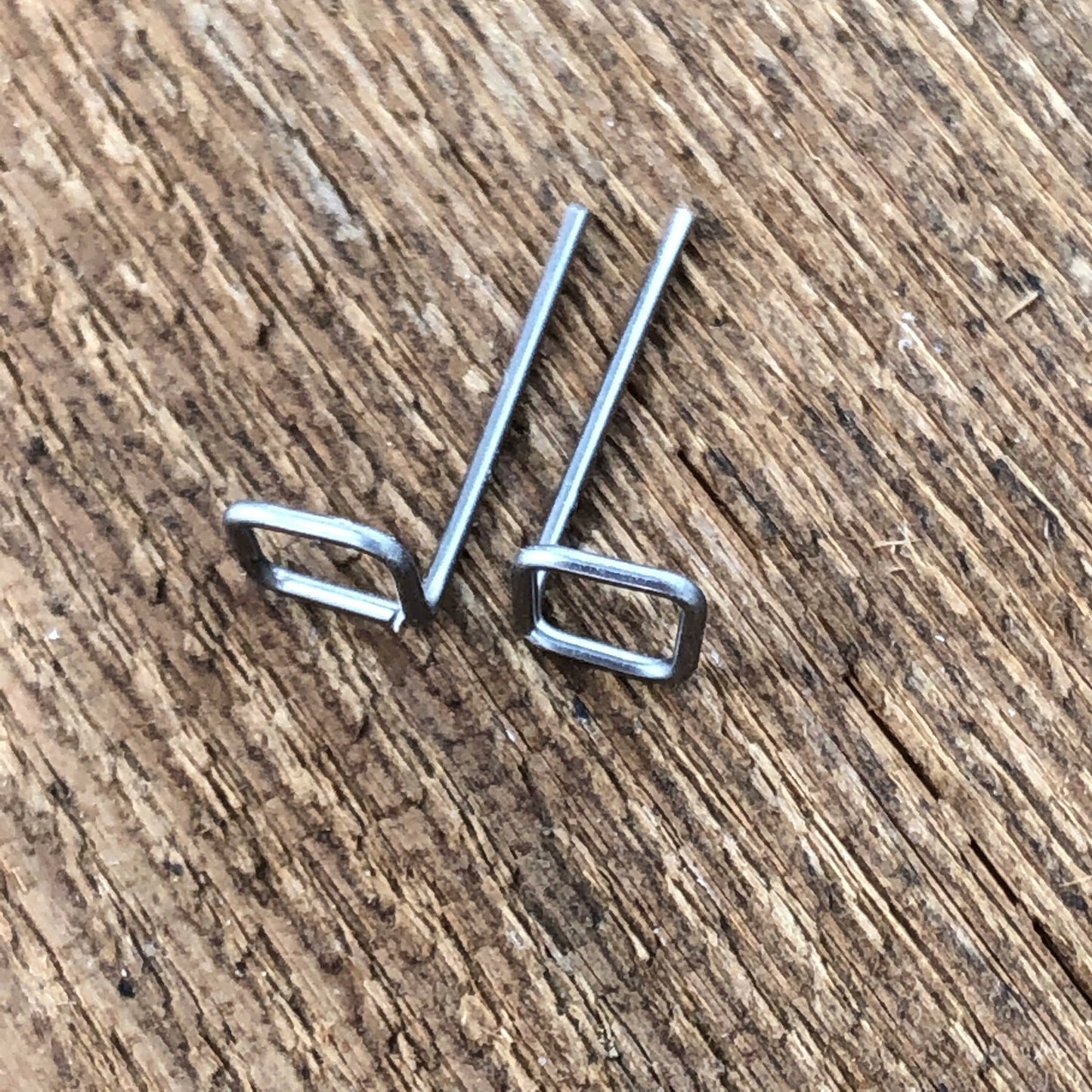Square Studs, Stainless Steel