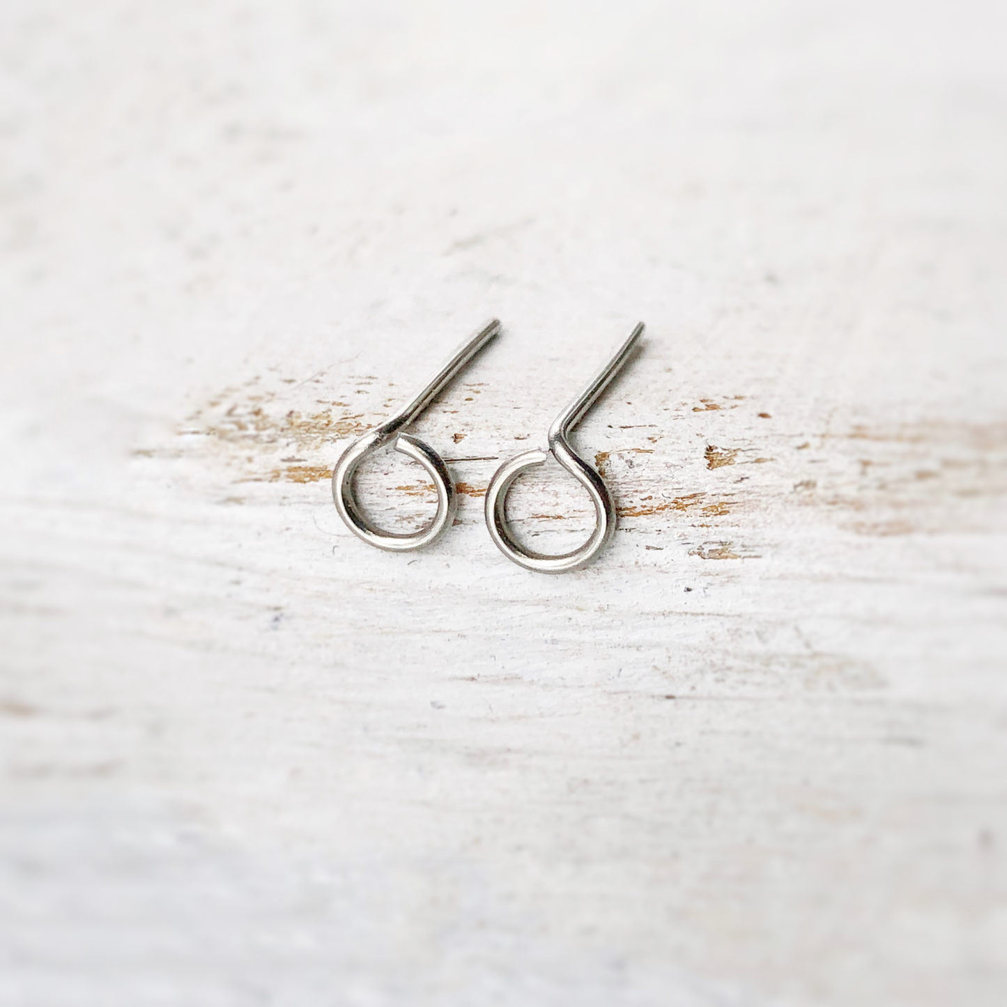 Circle Studs, Stainless Steel