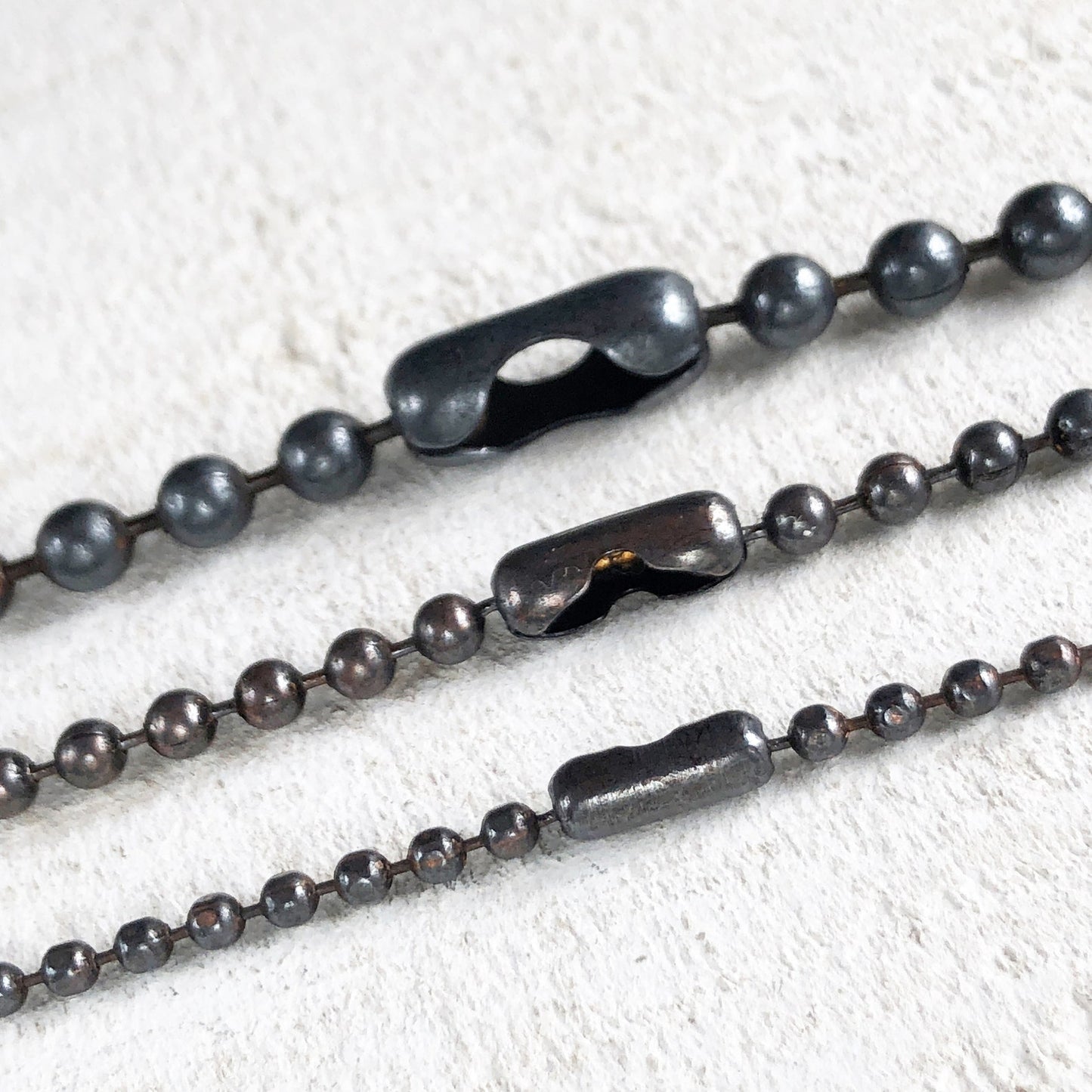 4.5mm Oxidized Copper Ball Chain Necklace – Large, Chunky, Heavy, Custom Length