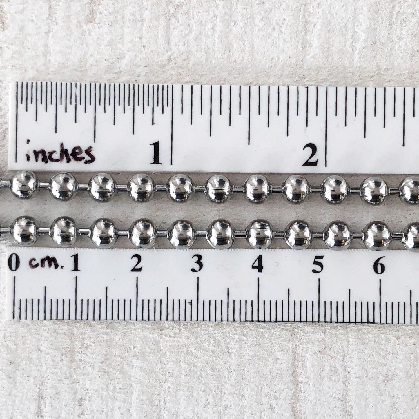 X-Large Stainless Steel Ball Chain Necklace – 5mm with Connector