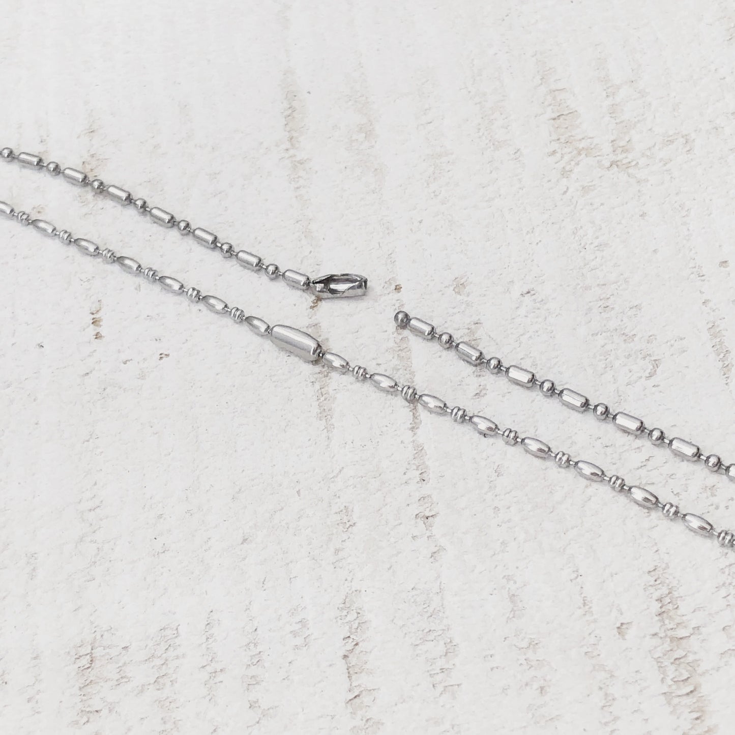 Skinny Stainless Steel Ball Chain Bracelet or Anklet – 1.5mm, Minimalist, Custom Length