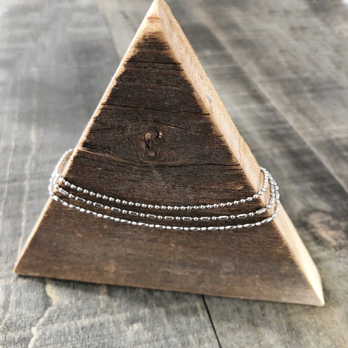 Skinny Stainless Steel Ball Chain Bracelet or Anklet – 1.5mm, Minimalist, Custom Length