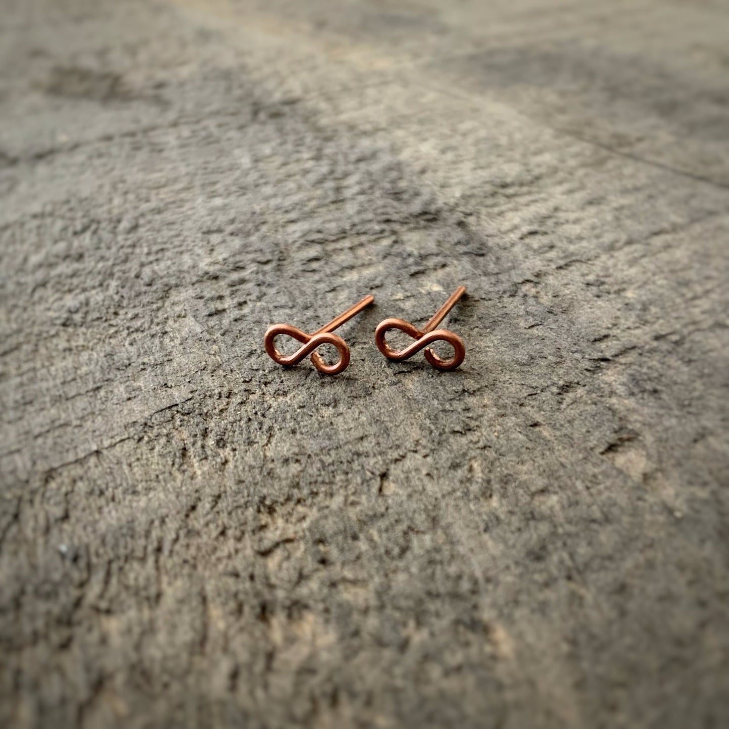 Copper Infinity Studs