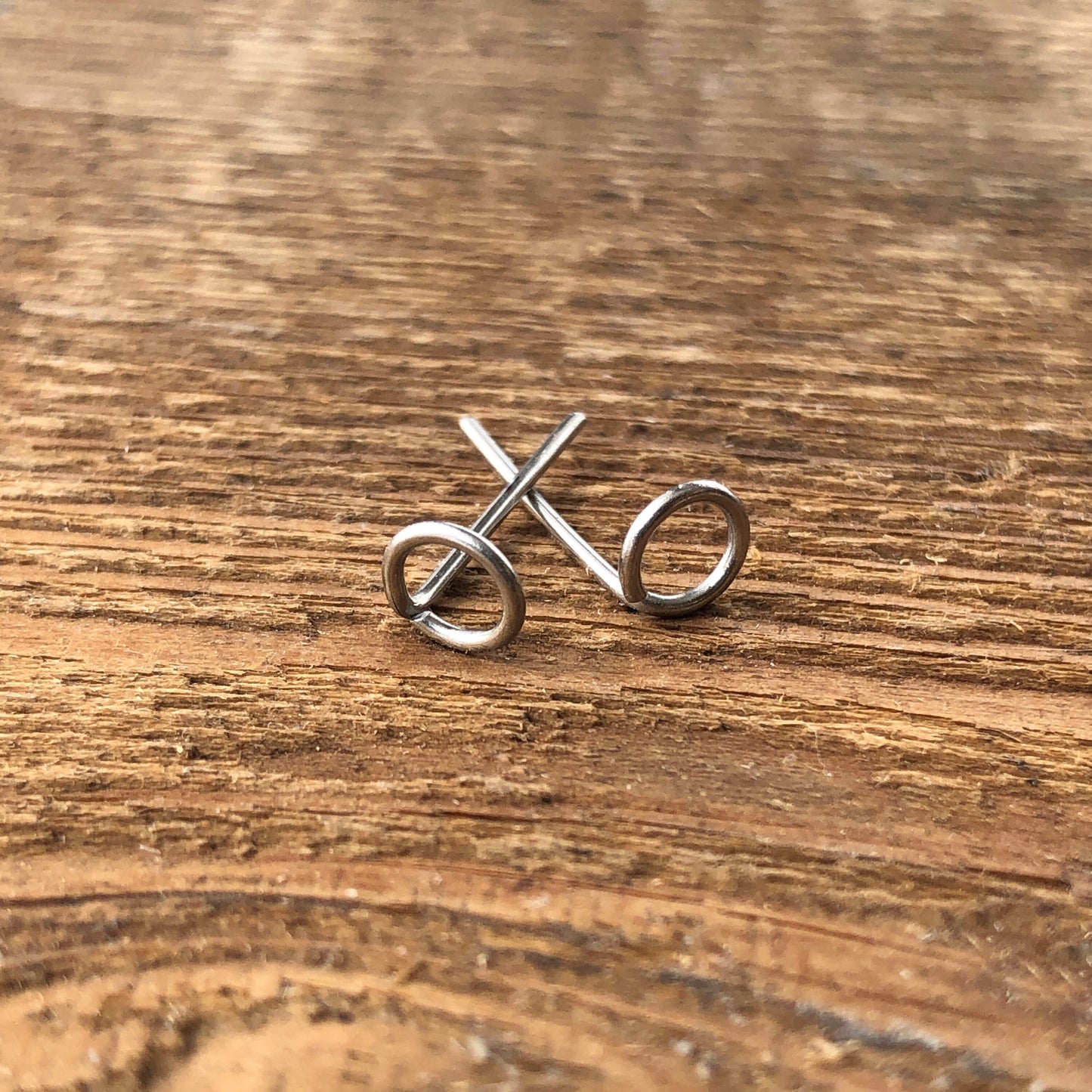 Circle Studs, Stainless Steel