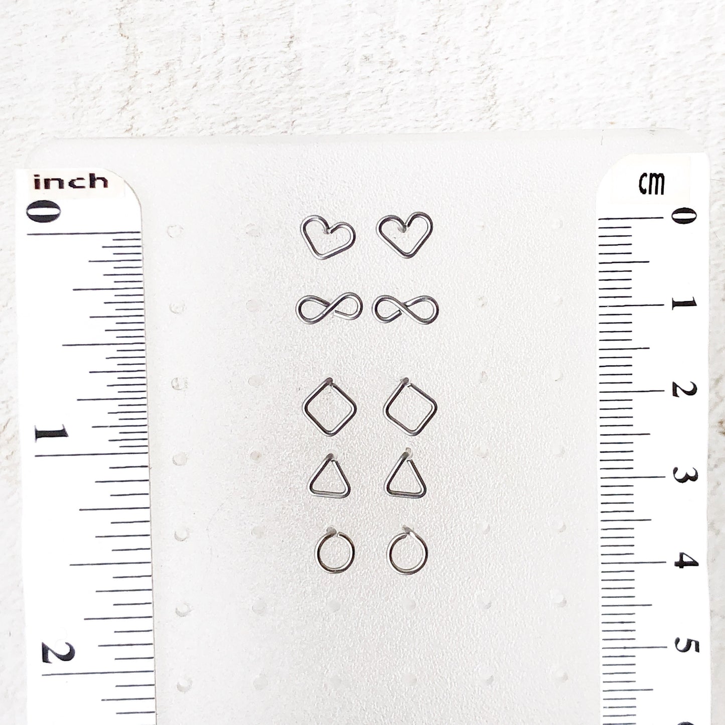 Circle Studs, Stainless Steel