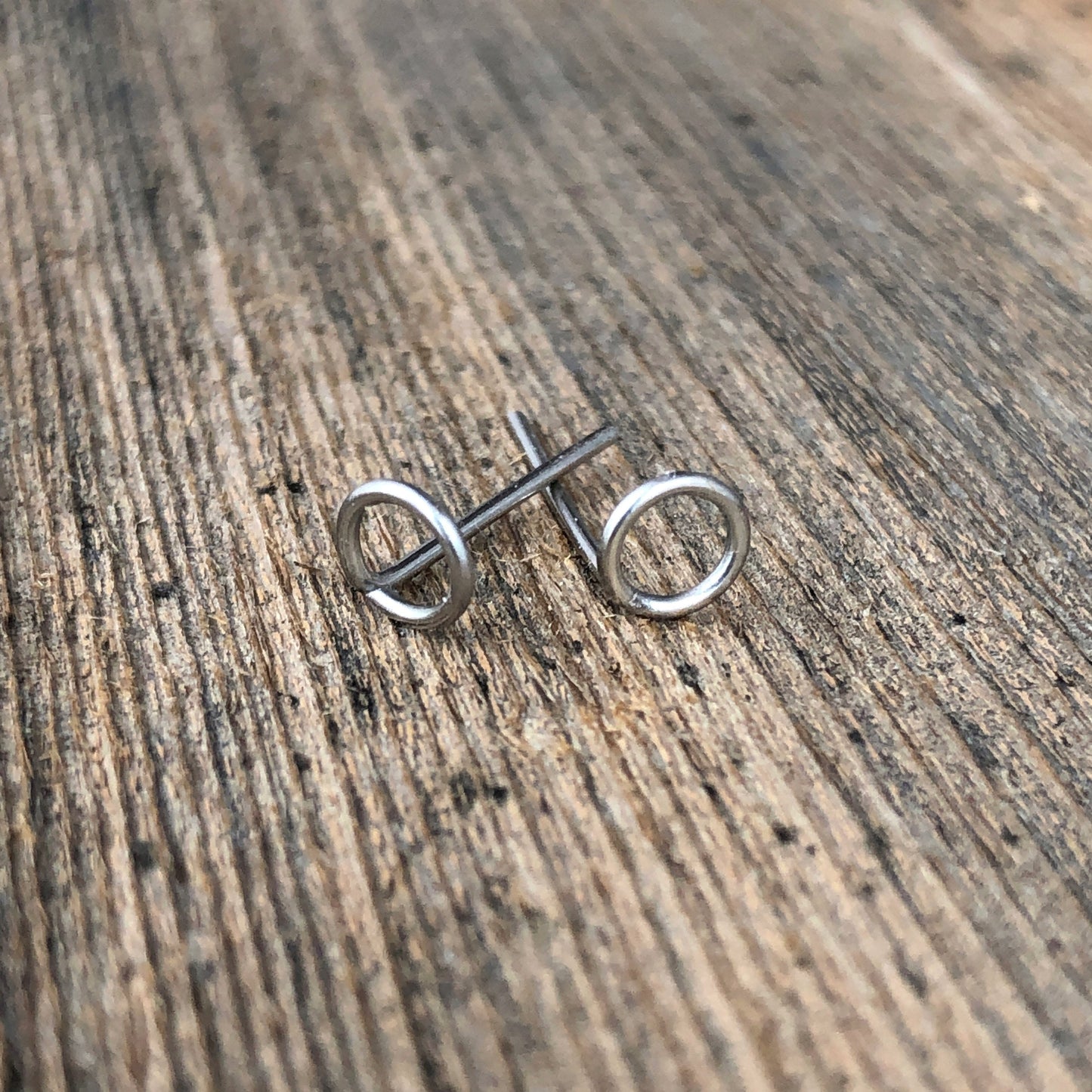 Circle Studs, Stainless Steel