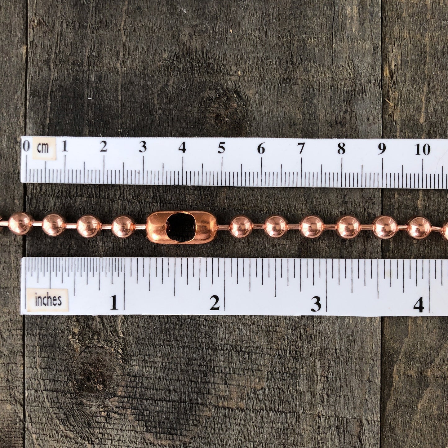 6mm Oversized Copper Ball Chain Necklace – Strong Solid Copper, Custom Length