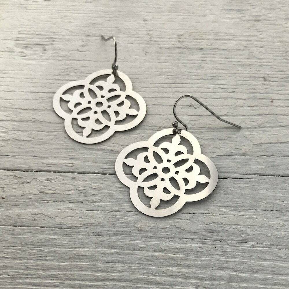 Quatrefoil Celtic-Inspired Earrings