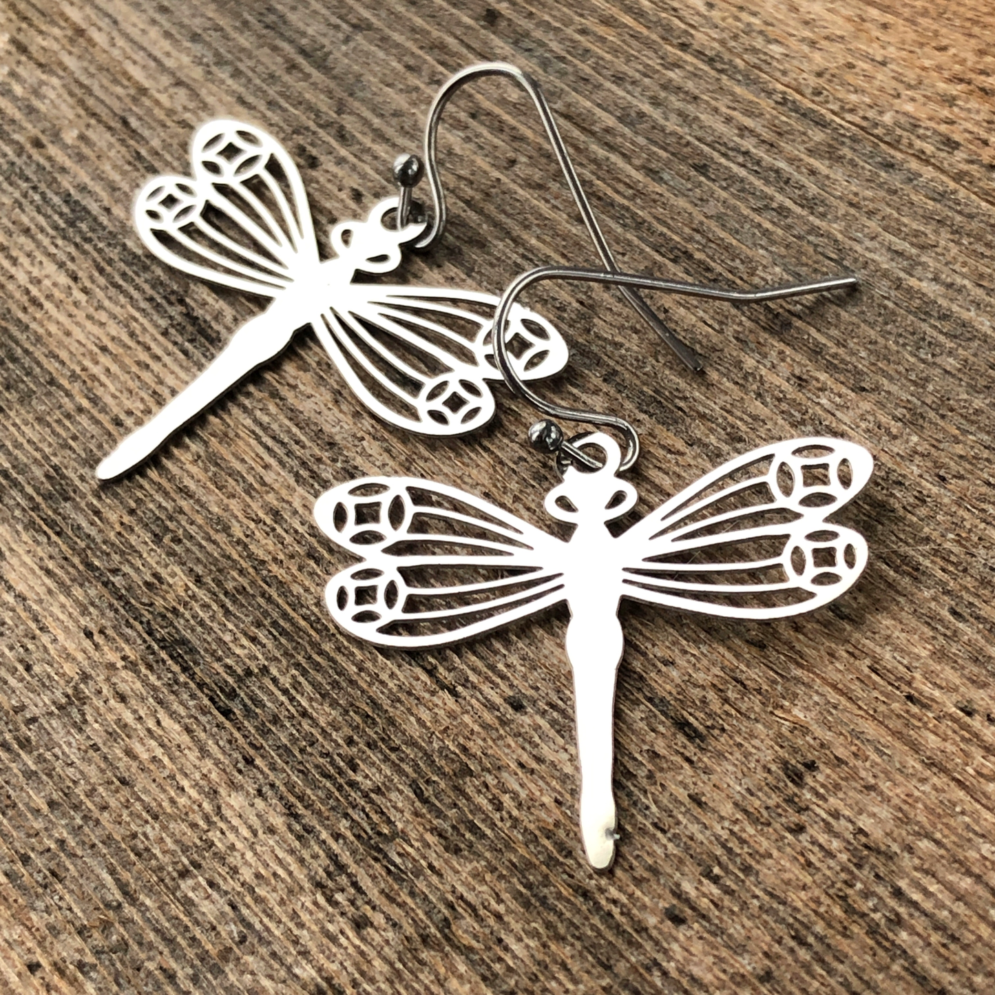 Filigree Dragonfly Earrings – Lightweight Cutout Design