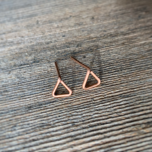Triangle Copper Studs