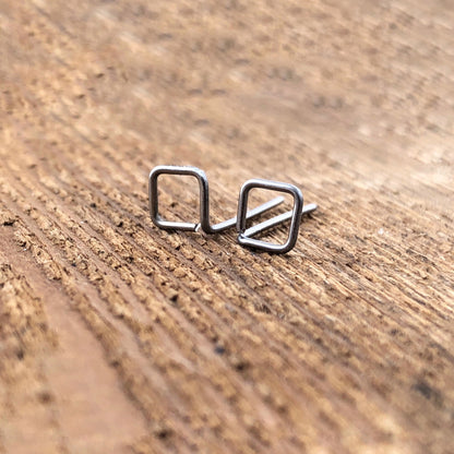 Square Studs, Stainless Steel