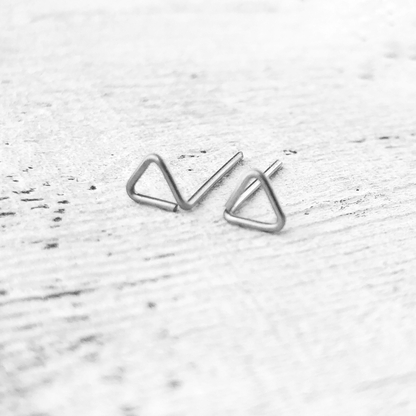 Triangle Studs, Stainless Steel