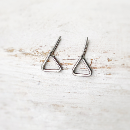 Triangle Studs, Stainless Steel