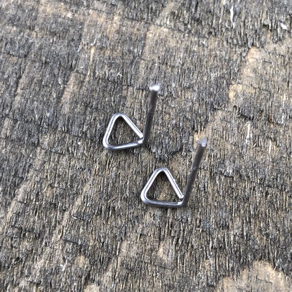 Triangle Studs, Stainless Steel