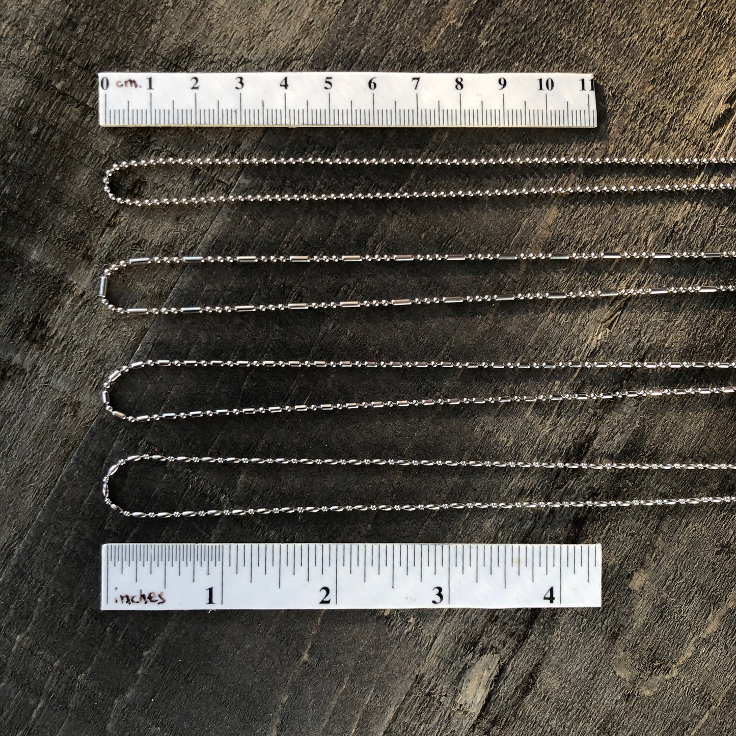 1.5mm Stainless Steel Ball Chain Necklace – Shiny Skinny Chain with Connector, Custom Length