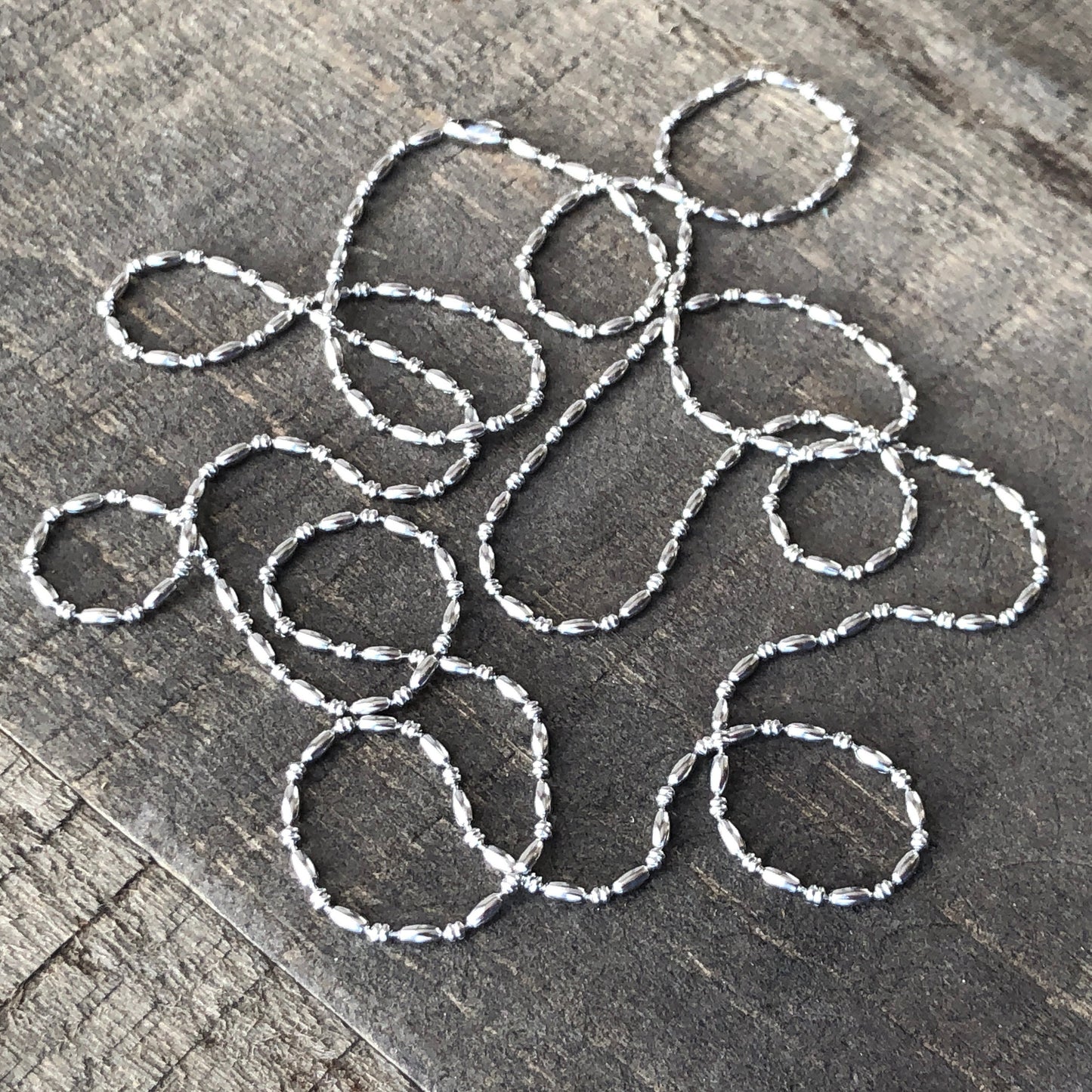 1.5mm Stainless Steel Ball Chain Necklace – Shiny Skinny Chain with Connector, Custom Length