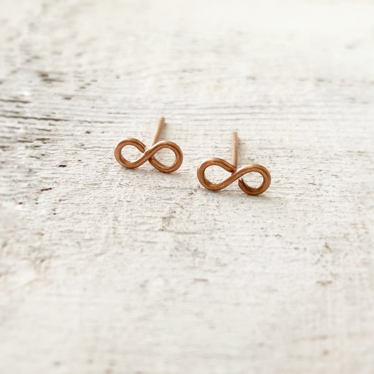 Copper Infinity Studs