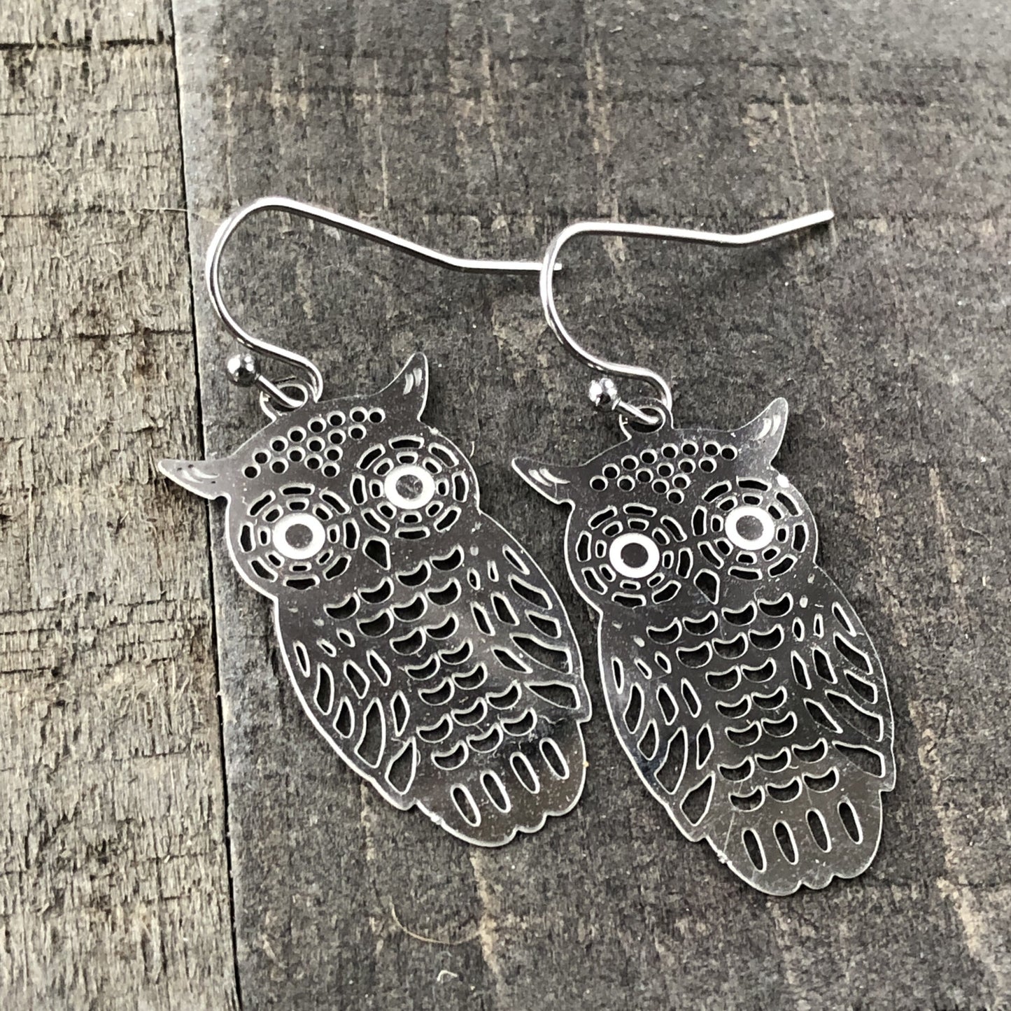 Owl Filigree Earrings - Owlet Pair